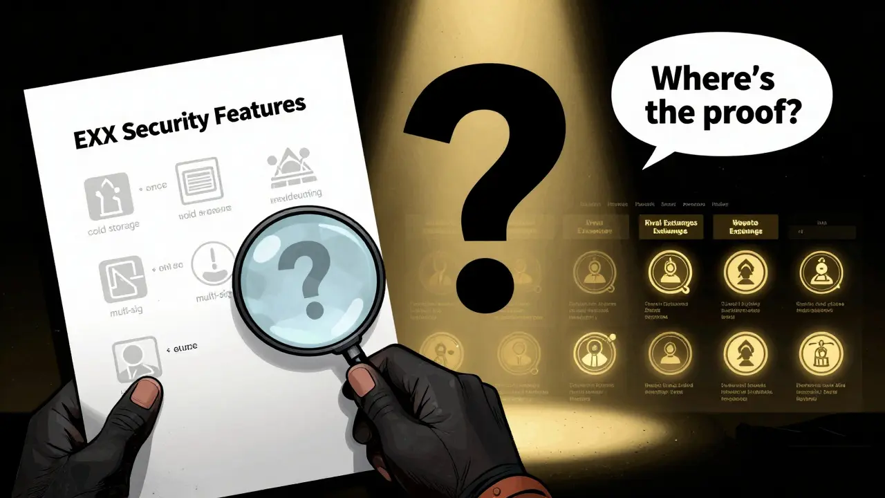 A hero examines a blank document with fading security icons and a giant '???' in a superhero comic style, rival exchanges glow in the distance.