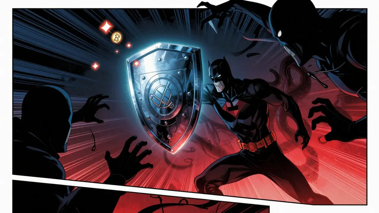 Guardian shields a wallet vault from shadowy thieves