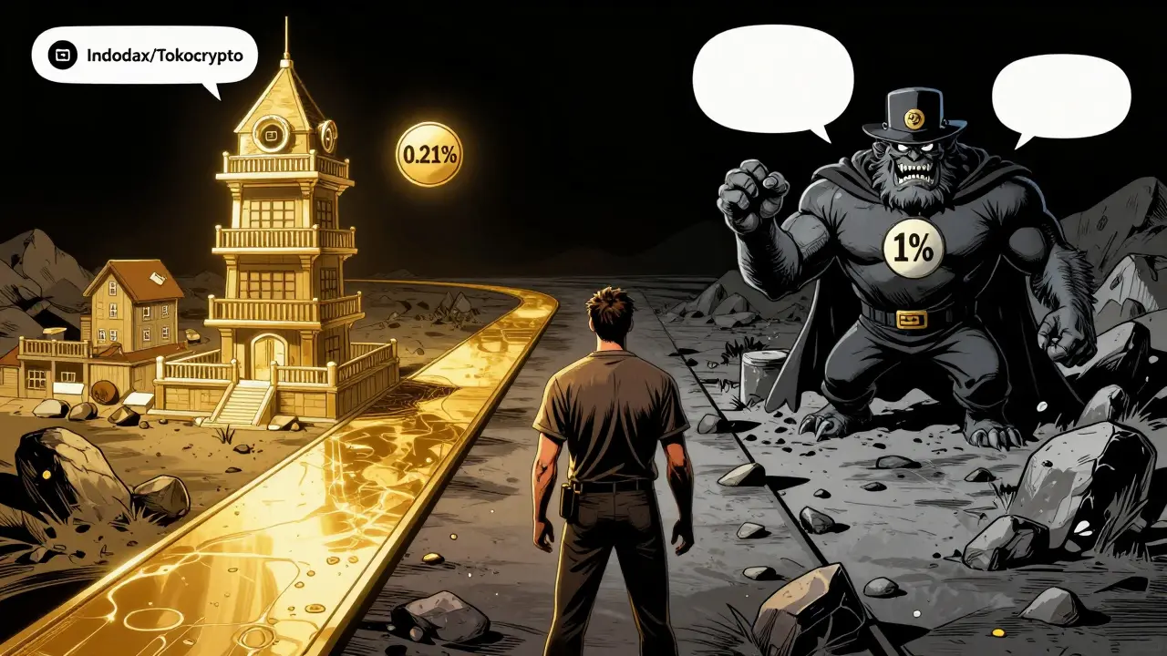 Comic comparison of low tax domestic vs high tax foreign crypto exchanges