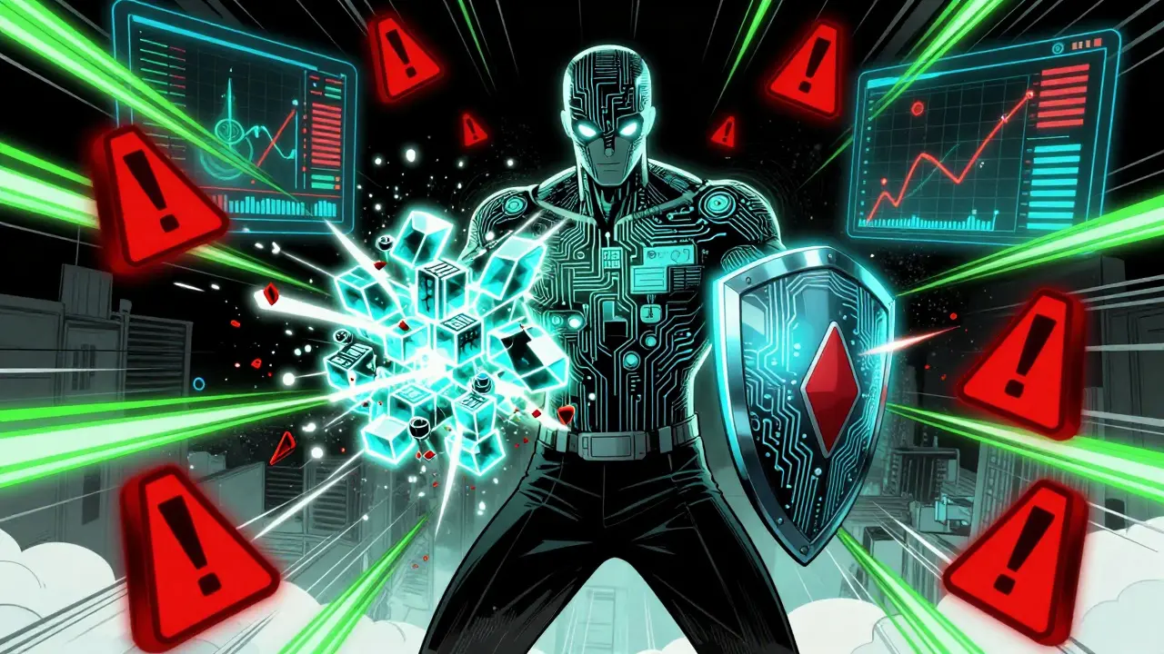 Digital AI avatar defending against data errors with a logic shield