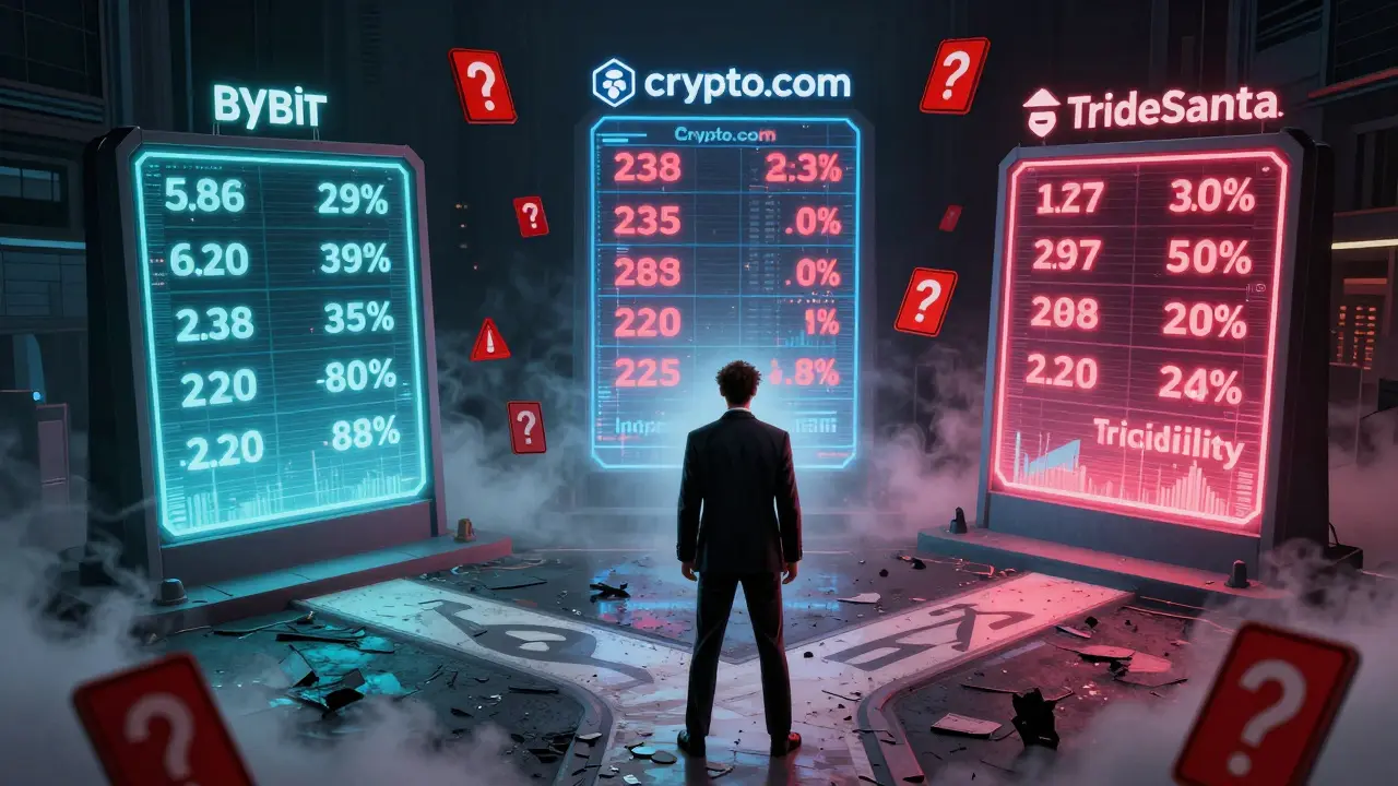 Investor facing fragmented exchange prices and risk warnings in comic style