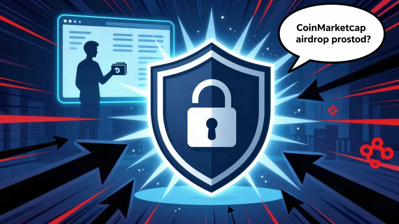 Digital shield protecting a user's wallet from phishing attacks and scams