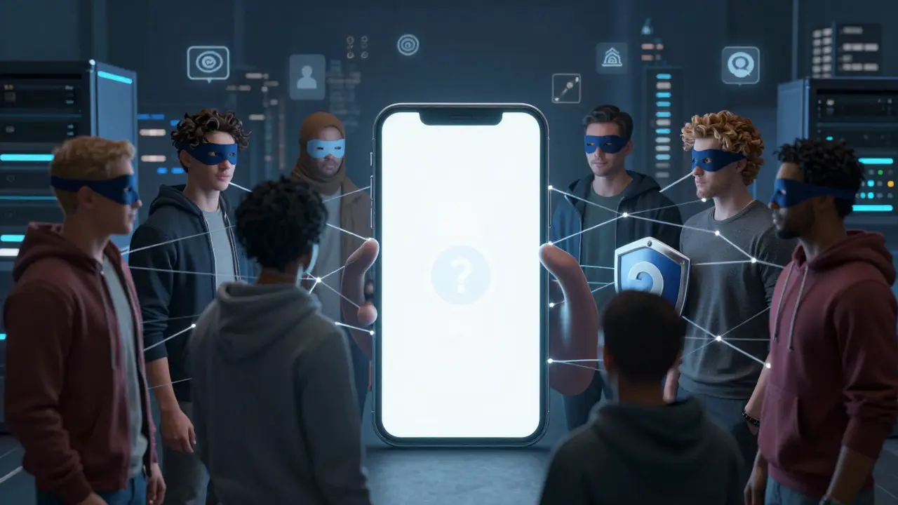 Anonymous community members swapping tokens online