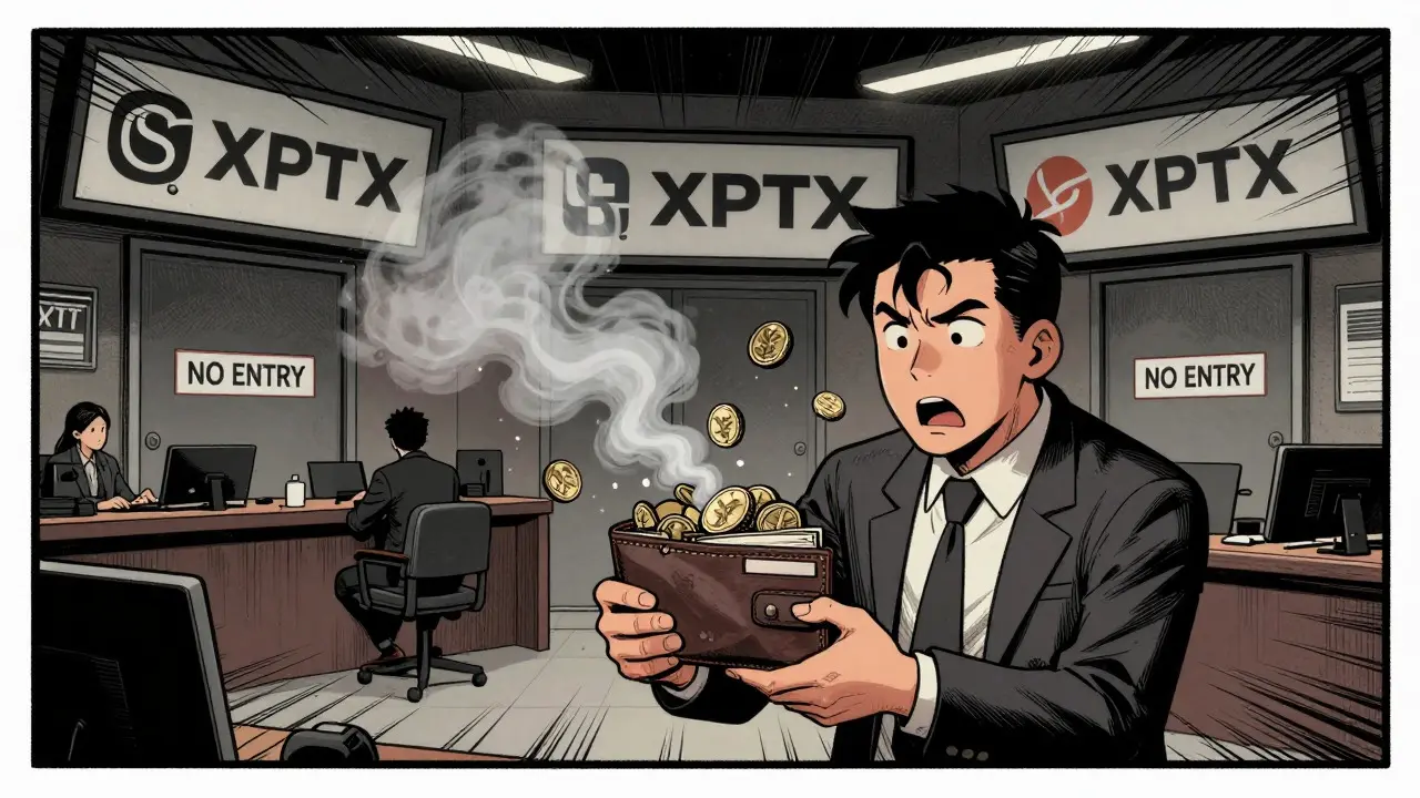 Investor losing value as XPTX coins turn to dust in a closed market