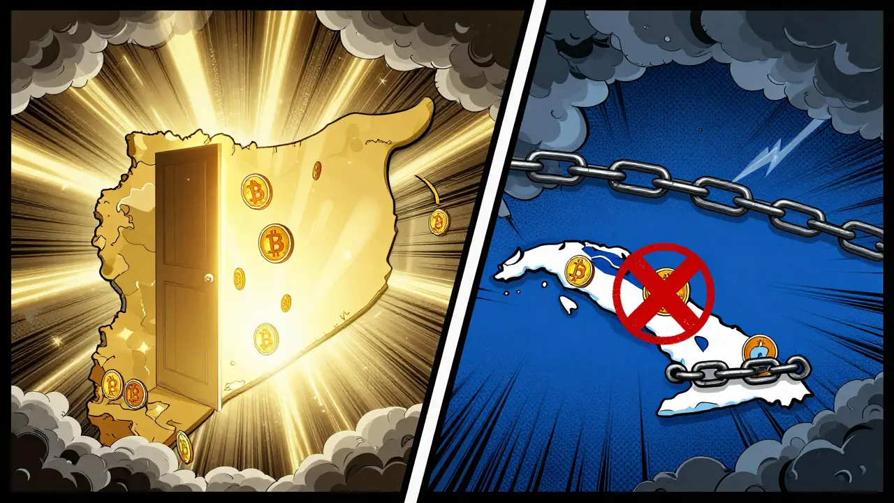 Syria Sanctions Lifted, Cuba Tightened: Crypto Impact in 2026