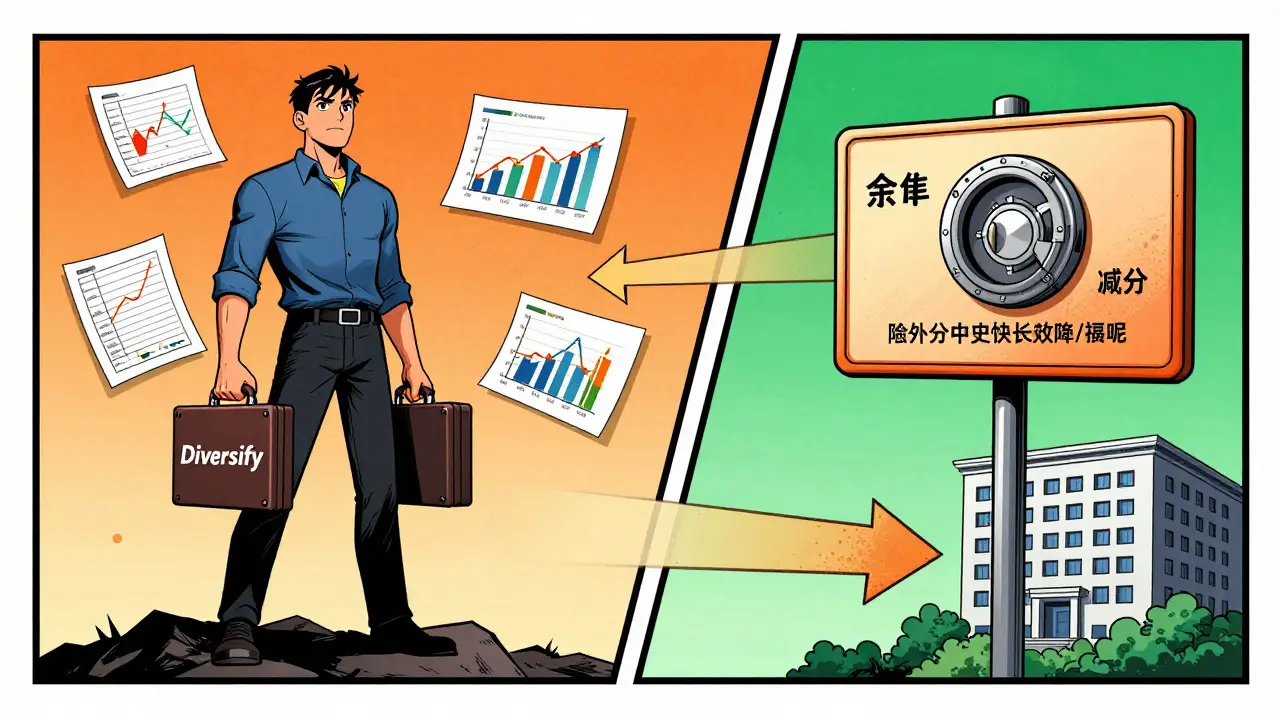 Comic style image of a trader choosing between safe storage and exchange risks