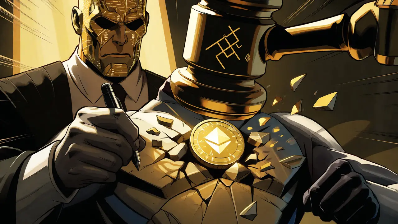 Validator punished by slashing as stake cracks under penalty gavel